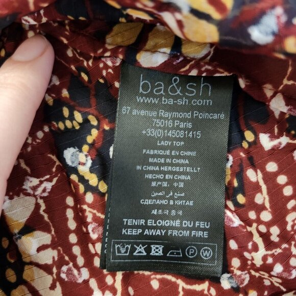 BA&SH women's long sleeve blouse in size 0 in viscose - Picture 5 of 8